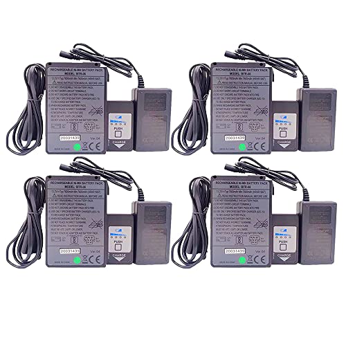 (4-Pack) 13.2V BTR-08 7800mAh NI-MH Battery Pack for BTR-08 Fujikura Battery Fusion Splicer FSM-60S 18S 60R with Charger