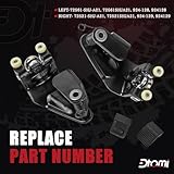 Sliding Door Roller Assembly, Left & Right Upper Center Male Roller Compatible With Honda Vehicle Odyssey EX, EX-L, Touring Model 2005-2010 Replace# 72561-SHJ-A21, 72521-SHJ-A21, 924-128, 924-129