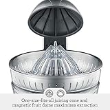 Breville BCP600SIL Citrus Press Motorized Juicer, Silver, One Size