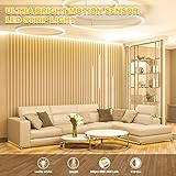 MY BEAUTY LIGHT Motion Activated LED Strip Lights, 32.8ft LED Light Strip with Day or Night 2 Lighting Modes,3 Timing Off Modes,Warm White 12v Plug-in LED Rope Lights for Under Cabinet,Kitchen,Stair