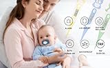 Pepultech Digital Thermometer for Adults & Kids, Cartoon Design Oral Thermometer for Babies, Accurate Body Temperature Reading in 60 Seconds,with Fever Alert Sound Feature - 3 Pack