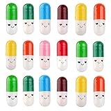 PartyYeah 300 Pcs Tiny Love Message Capsule Letter in a Bottle Cute Love Friendship Half Pill in Random Color