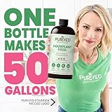 Purived 16oz All-Purpose Liquid Plant Fertilizer - Makes 50 Gallons, for Indoor Houseplants, All-Natural, Groundwater Safe, Made in USA