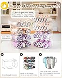 Gracenal Water Bottle Organizer for Stanley 40 oz Tumbler with Handle, Patented Pantry Kitchen Organizers and Storage for Stanley Cup Accessories, Stackable Water Bottle Holder Wine Rack Gifts, 4Pack