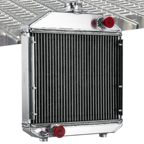 Yanmar YM240 Radiator 124460-44501 S68402 Full Aluminium Radiator Compatible with Yanmar Tractor YM240 YM2000 YM1700 YM 240 2000 1700 Model Tractor 2 Row Core All Aluminum Tractor Radiators