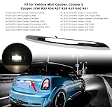 DOCAS Rear Trunk Hatch Handle with Lamp,Tailgate Trim Lid Trunk Liftgate Pull Handle Compatible with 2005-2015 Mini Cooper Cooper S R56 R57 R58 Backhatch Release Handle 51132753603