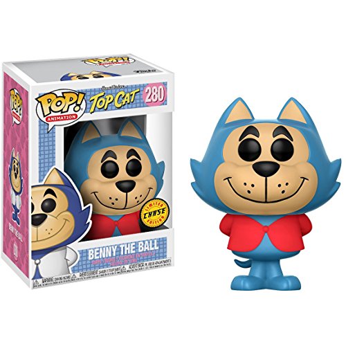 Funko Benny The Ball (Chase Edition): Hanna-Barbera Top Cat x POP! Animation Vinyl Figure & 1 POP! Compatible PET Plastic Graphical Protector Bundle [#280/13660 - B]