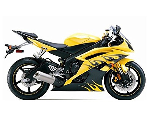NT FAIRING Yellow Black Injection Fairing Fit for Yamaha 2008-2016 YZF R6 New Painted Kit ABS Plastic Motorcycle Bodywork Aftermarket
