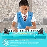 BIGFUN Kid Keyboard Piano - 37 Keys Keyboard Piano Kids Multifunction Music Educational Instrument Toy Keyboard Piano for 3, 4, 5, 6, 7, 8 Girls and Boys (Blue)