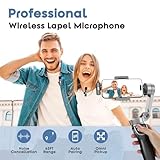 USB C Mini Wireless Lavalier Microphone for iPhone 15 16, iOS and Android Devices - Noise Reduction Lapel Mic for Recording, Clip on Mic, Omni Lav Mic for Video Recording, Tiktok, Youtube, Vlog