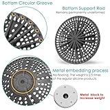 AWzzz Shower Drain Hair Catcher, 2 Pack 5.5in Shower Hair Catcher Large Premium Silicone Drain Protector Strainer, Shower Drain Cover for Shower Room, Floor Drain, Bathroom Sink, Dark Grey