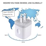 Single Port USB Charger,UorMe 1A 5V Wall Plug USB Power Adapter 5 Pack for iPhone 15 Plus 14 Pro Max/13/12/11/X/8/7/6S/6Plus,Samsung Galaxy S23 Ultra/A15/A14/A13/S22/S20 Ultra/S10/S9 Note 20,HTC,Moto