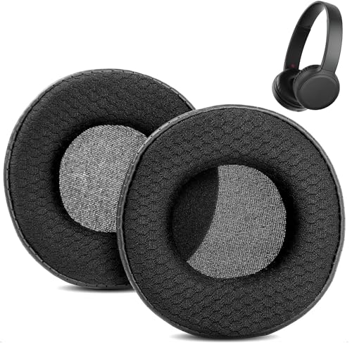 DowiTech Breathable Earpads Cushion Replacement Compatible with Sony WH-CH510 WHCH510 Wireless Headphone Ear Pads with Mesh Fabric/Punched Protein Leather and Memory Foam