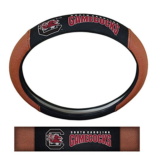 FANMATS 62141 South Carolina Gamecocks Football Grip Steering Wheel Cover 15" Diameter