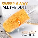 Duster Refills 50 Counts, 360° Heavy Duty Multi Surface Duster Refills for Cleaning, Compatible with Swiffer Dusters