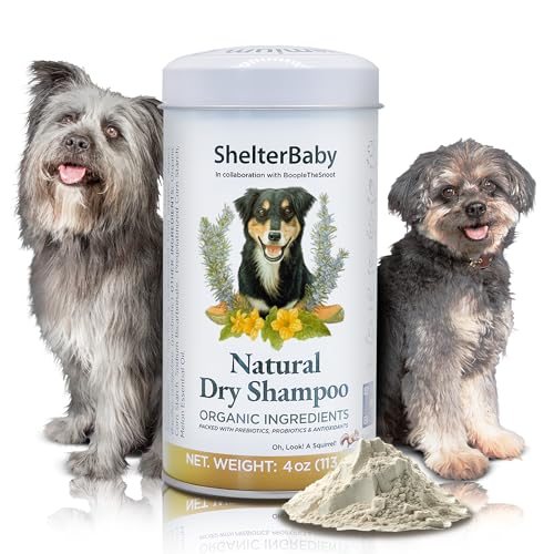 Dry Shampoo for Dogs – Itchy Skin & Hot Spot Relief, Yeast Infection & Paw Licking Treatment, Antifungal Dog Powder with Allergy Support