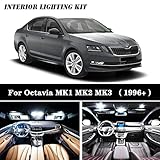 18X Canbus Car LED Lamp Interior Dome Map Lights Bulb Kit,for Skoda,for Octavia 1 2 3 MK1 MK2 MK3 Sedan Combi 1996+