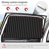 ZATOOTO Car Side Window Sun Shades - Privacy Magnetic Black 2 Pcs Covers Blinds Curtains - Auto Accessories Sunshades Keeps Cooler Screen for Baby Sleeping