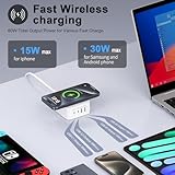 60W Charger Block,Fast Wireless Charger for iPhone 16/16 Pro/16 Pro Max/16 Plus/15/14/13/12,Samsung Galaxy S24/A15 5G/A35/A55/A25,Motorola Razr 2024,Edge 2024,G Stylus,4-Port USB C Charging Station