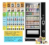 EPEX Beverage Large Combo Vending Machine with Stratified Temp Control Black EP-G654 0