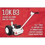 Parkit360 Force10K Battery Powered Trailer Dolly Utility Dolly for Easy Pulling with 2 Hitch Balls Included for Camper, Cargo, and Boat Trailers