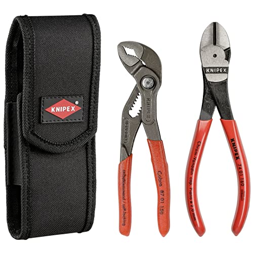 Knipex 00 20 72 V02 Mini pliers set in belt tool pouch (2 Piece)