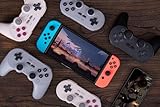 8Bitdo Pro 2 Bluetooth Controller for Switch, Hall Effect Joystick Update, Wireless Gaming Controller for Switch, PC, Android, and Steam Deck & Apple (G Classic Edition)