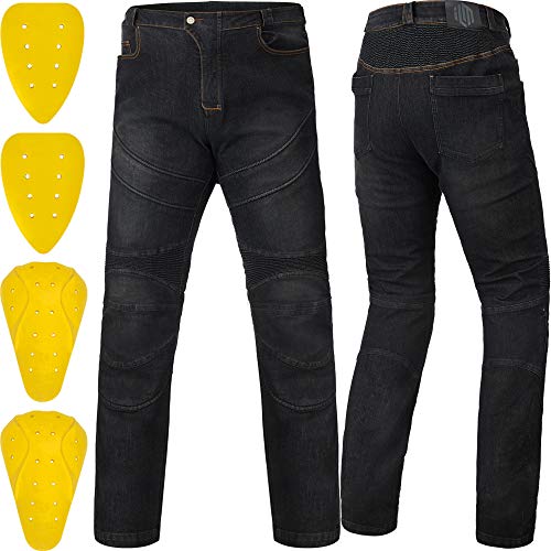 ILM Motorcycle Dirt Bike Pants for Men CE Armored Motocross Riding Gear Jeans Motorbike Adventure Touring BJN01 Gray