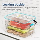 Moryimi Deli Meat Container for Fridge Organizers and Storage, Lunch Meat Container for Refrigerator Organizing, Deli Containers with Lids, Bacon Cheese Container for Refrigerator