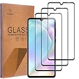 Mr.Shield Designed For Huawei (P30 Lite) [Japan Tempered Glass] [9H Hardness] [Full Screen Glue Cover] [3-PACK] Screen Protector with Lifetime Replacement