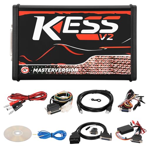Kess V5.017 Programming Tool, V2.80 ECU OBD2 ECU Programming Unlimited Tokens Car Diagnostic Tool for Win 8/Win 10/Win7 32bit /Win XP