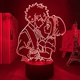 3D Anime Night Light Bakugou Katsuki Lamp 16 Colour with Remote Anime Boku no Hero Academia Child Bedroom Decor LED Light Kids Night Light Birthday Gift