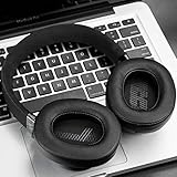 SOULWIT Professional Replacement Ear Pads for JBL Live 500BT/Live 500 BT Around-Ear Wireless Headphone, Earpads Cushions with Softer Protein Leather, Noise Isolation Foam - Live500 PL Black