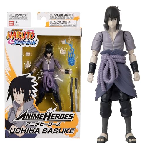 BANDAI 36902 Anime Heroes-Naruto 15cm Uchiha Sasuke-Action Figures