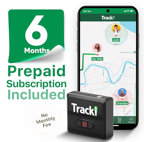 Tracki GPS Tracker for Vehicles No Monthly fee, USA Made Tech. 4G LTE Car GPS Tracking Device. Unlimited Distance, US & Worldwide. Small Portable Real time Mini Magnetic. with 6 Months Subscription