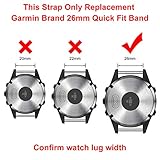 LDFAS Fenix 8/7X/6X/5X Plus Band, 26mm Titanium Metal Quick Release Easy Fit Watch Strap with Double Button Clasp Compatible for Garmin Fenix 7X Pro/6X Pro/5X Plus/Enduro 3/tactix 7 Bands, Black