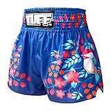 Tuff Boxing Sport Muay Thai Shorts Trunks Kick Martial Arts Training Gym Clothing, Tuf-ms632-nvb, Large