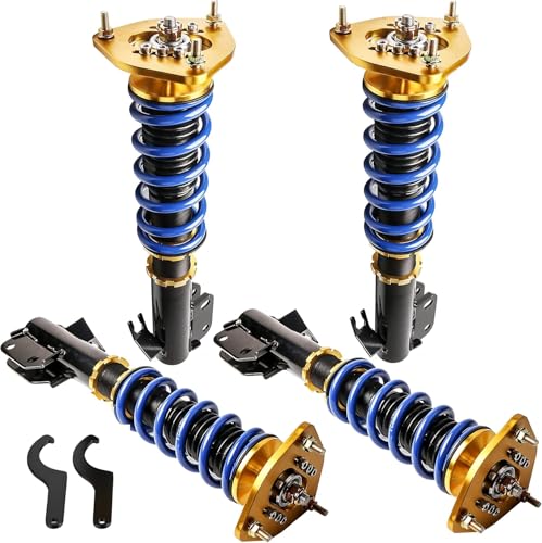 MOSTPLUS Coilovers Struts Compatible with 2002-2007 Subaru Impreza WRX GDB GDA STI 2004 (Set of 4)