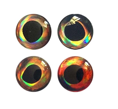 Cuoyuqie 160pcs Fishing Lure Eyes 8mm 3D Holographic Eyes Fly Tying Jig Craft