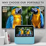 Portable TV, 7" 1080P HD Portable Mini TV, Touch Screen Small TV with ATSC Tuner Antenna, Bluetooth Speaker, USB Media Player, Rechargeable Battery Operated TV for Home Travel, Car, Camping, Kitchen