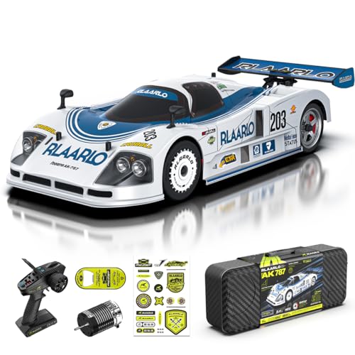 AMORIL 1/10 AK-787 Super Fast Brushless RC Drift Cars for Adults,Max 200KM/H Carbon Fiber On-Road Supercar with 3660 3900KV Brushless Motor,120A ESC,9KG Metal Servo,Waterproof Suitcase