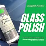 3D Glass Polish - Cerium Oxide Based Polish Helps to Remove Swirls, Scratches, Wiper Marks & Water Spots from Tarnished Car Windows & Glass - Brightens Clarity & Vision 16oz.