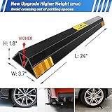 ROBLOCK (New Upgrades) 24" 2 Pcs Heavy Duty Parking Aid for Garage Walls, Parking Gadgets Protects Car, Parking Stopper Easy to Install 2 Packs, 24" L x 3.7" W x 1.8" H