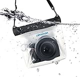 Zonman DSLR Camera Univeral Waterproof Underwater Housing Case Pouch Bag for Canon Nikon Sony Pentax Brand Digital SLR Cameras (Transparent)