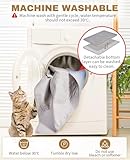 Fostanfly Cat Litter Mat - Extra Large XL 45"x 27" Cat Litter Trapping Mat, Machine Washable Double Layer Design, Urine & Waterproof for Kitty- Easy Clean for Floor