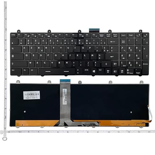 YANHAO [Laptop Keyboard] French Backlit AZERTY Keyboard for MSI GP60 GP70 CR70 CR61 CX61 CX70 CR60 GE70 GE60 GT60 GT70 GX60 GX70 0NC 0ND 0NE 2OC 2OD FR [Easy Installation] (Color : with Backlight)