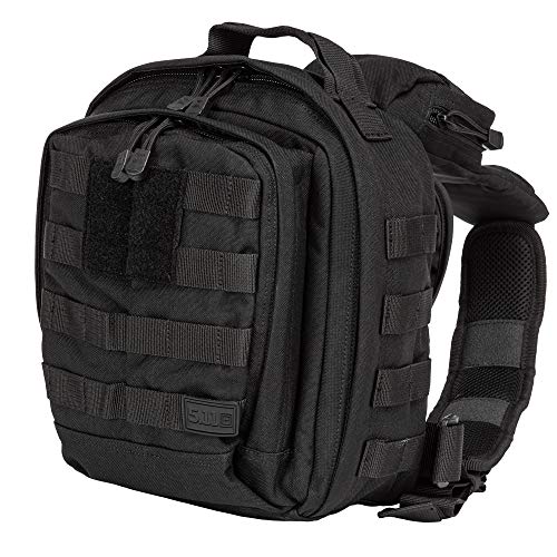 5.11 RUSH MOAB 6 Tactical Sling Pack Military Molle Backpack Bag, Style 56963, Black