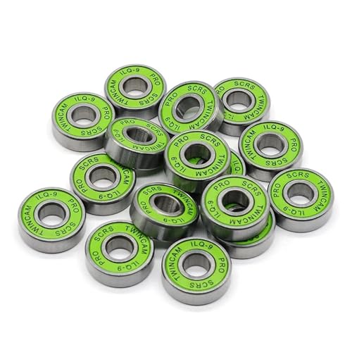 608-2RS ILQ-9 Green Skateboard Bearing for Roller Skates 608-2rs 8x22x7mm Inline Skate Bearing 8Pcs