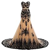 Vintage Black Lace Gothic Mermaid Prom Dresses Wedding Evening Gowns Burgundy 14