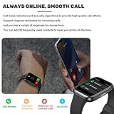 DECWIN Smart Watch, 1.69"(Call Receive/Dial) Smartwatch for Men Women,Alexa Built-in,Heart Rate Sleep Monitor,Music Control,2022 Waterproof Swimming Fitness Tracker Compatible Android iOS Phone